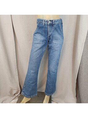 Silver Jeans Flare Med Wash Mid Rise Denim Blue Jeans W 25 x 31 Y2K Canada